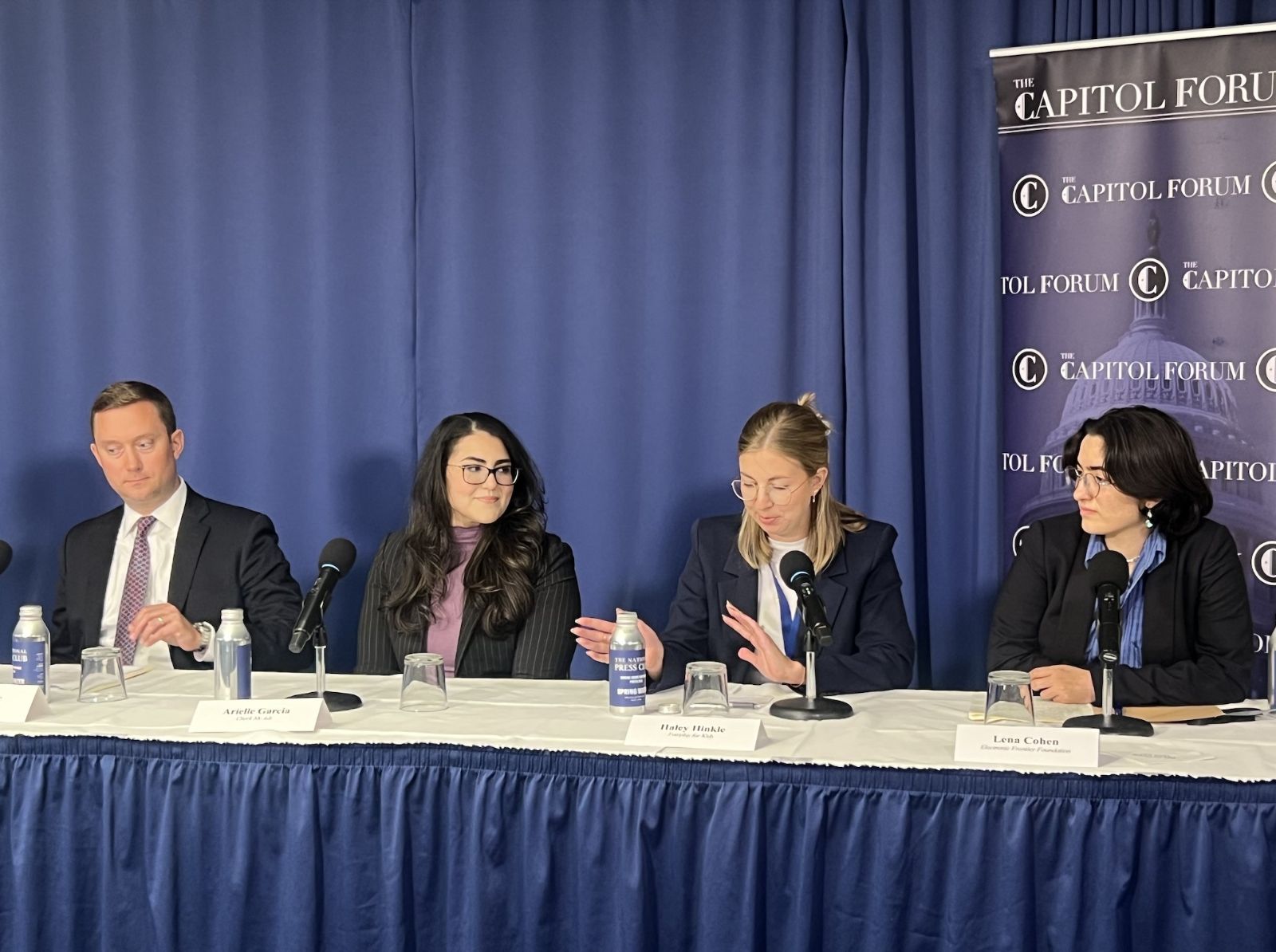 Arielle speaking at the Capitol Forum 2025